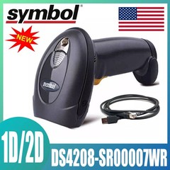 Symbol DS4208-SR00007WR 1D 2D Laser Imager Barcode Scanner Reader USB Kit USA