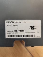 2 x Epson TM-U220B Receipt Printers Impact USB Ports M188B Tested Working
