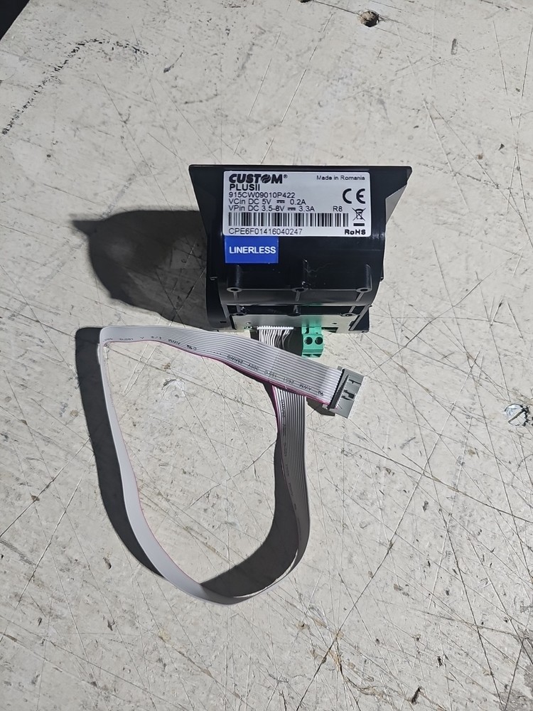 Custom Plus2 Thermal Printer 915CW09010O422 DC 5V 0.2A CPE6F01416040247. #r54