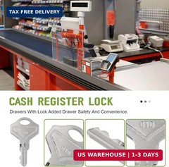 010 Key for Cash Drawer Fits for M-S 010R or 010L Locks,Replacement Many POS Reg