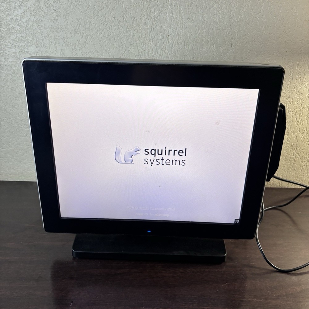 Squirrel Systems WS10LX Card Swipe POS Terminal W Stand & AC Cord