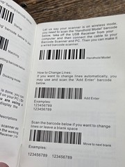 2.4G Laser Barcode Scanner With Box, Charger, Flash Drive, And Manual