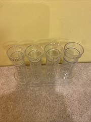 Vintage Clear Plastic Coin Counter Set J.S. New York China