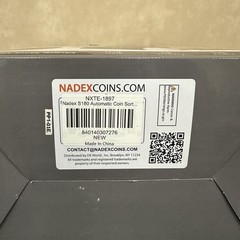 Nadex Coins S180 Digital Coin Counter, Sorter, and Wrapper, Black, 200 Coins
