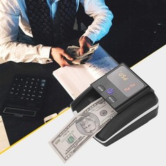 Bisofice Mini Uv Counterfeit Bill Detector Euro/Usd/Gbp Money Counter Automatic