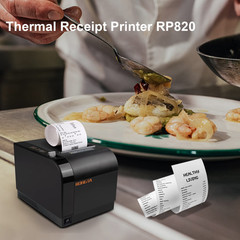 Rongta 80mm Thermal Receipt Printer USB/Serial/Ethernet ESC/POS – Black