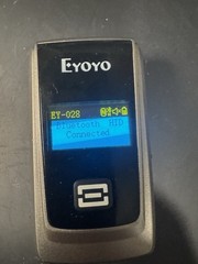 Eyoyo 1D Laser Mini Bluetooth Wireless Barcode Scanner LCD Display Used