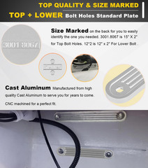 Camoo TSP-1 & TSP-2DP Transom Support Plate Kit for Top Bolt Holes Standard and