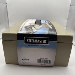 SteelMaster Metal Heavy Duty Cash Box Locking Latch 7 Compartments 2 Keys