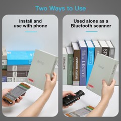 Eyoyo 2D Barcode Scanner Wireless Bluetooth Back Clip Reader for Android Phone