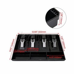 6PCS Coin And Bills Tray Cash Drawer Case Replace 4 Bills 3 Coins Storage Box