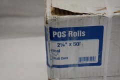 Alliance POS Thermal Receipt Paper Rolls 2 1/4 x 50 ft 1 Ply Solid Core 50 Pack