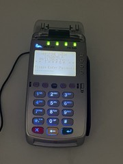 Verifone VX520 CREDIT / DEBIT Card POS Terminal With Power Cord AS IS NO BACK SE