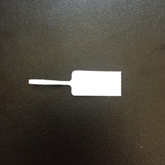1 Roll Rattail Tag Jewelry 3000 Labels 7/16″ x 3 9/16″ Thermal Transfer