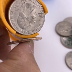 COIN COUNTING TUBES FAST WRAP PENNY NICKEL DIME QUARTER USA /3d printed