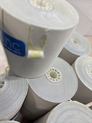 3 X 90 Feet, 2 Ply White/Canary, Kitchen Printer Paper Carbon Less 50 Rolls