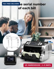 MUNBYN P01 Thermal Printer for IMC01, IMC08, IMC09 Money Counter Machine Mixed D