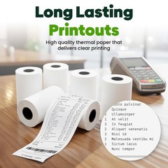 PM Company Thermal Paper Receipt Rolls – BPA-Free Receipt Paper for Credit Card