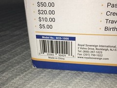 New Box Royal Sovereign RCD-1000 Counterfeit Detector Currency & Identification