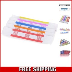250 Currency Band Bundles – Standard Colors for Quick Identification & Security