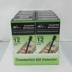 12 Packs Counterfeit Money Detector Pen Marker Fake Dollar Bill Currency Check