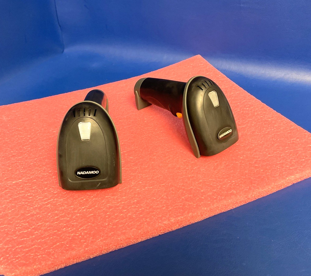 2X NADAMOO BUR3003 433MHz Wireless Barcode Scanner / NO CABLES