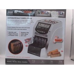 Nadex S180 Digital Coin Counter Sorter and Wrapper, BRAND NEW IN BOX