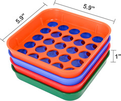 Coin Sorters Tray, 4 Color-Coded Coin Sorting Tray with 160 Assorted Coin Roll W