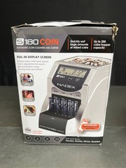 Nadex S180 Digital Coin Counter, Sorter,and Wrapper – Automatically Sorts and Co