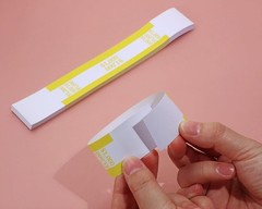 50pcs Self Sealing Cash Currency Straps Money Paper Bands Bill Wrappers Tape …