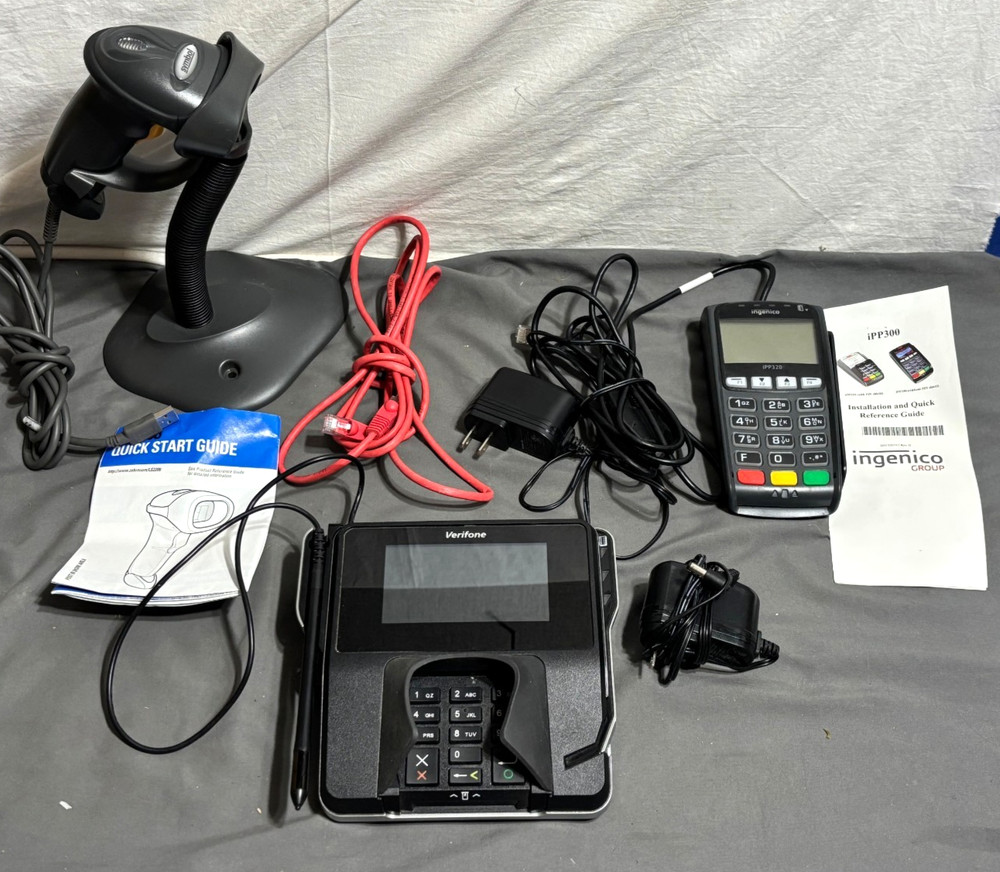 Lot VERIFONE MX915 INGENICO IPP320 SYMBOL Bar Scanner Credit Card Chip Reader