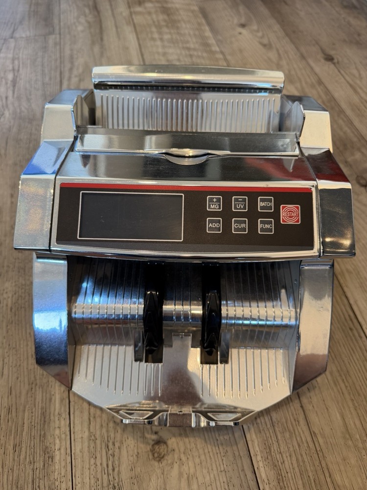 Used Ben Baller Platinum Silver Money Counter Machine NTWRK,