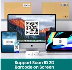USB Wired Barcode Scanner Anyeast Inventory 2D 1D QR Code Scanners (No Stand)