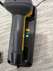 (3) Datalogic 7000BT Scanners With Base Stations/AC Power Cord/Ethernet USB