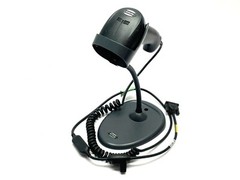 Keyence HR-100 Rev. H Handheld Barcode Reader w/ HR-1C3RC & Flexible Arm Stand