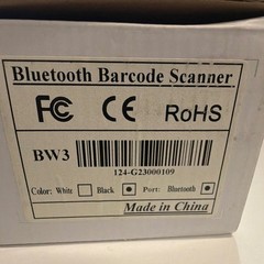 Bluetooth Barcode Scanner – Wireless Bluetooth Scanner, Black