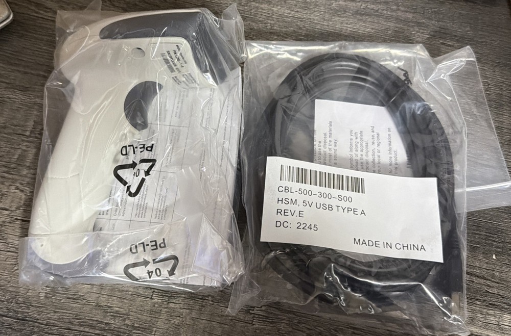 New /Sealed Honeywell Hyperion 1300G Handheld USB Barcode Scanner + Cable in Pkg