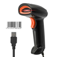 1D Barcode Scanner USB Wired Connection CCD Compatible with Windows Android F8U4
