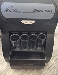 Royal Sovereign Quick Sort Electric Coin Sorter Counter Machine QS-1AC Tested