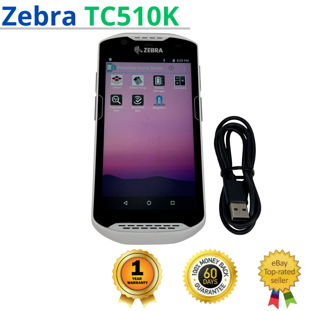 Zebra TC510K Wireless Barcode Scanner w/Battery & USB Cable 1 YEAR WARRANTY!🔥