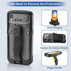 for Zebra TC22 TC27 Scanner Protective Cover Boot with Handstrap SG-TC2L-BOOT-01