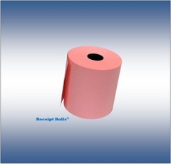 3″ x 165′ 1-Ply Pink Bond Cash Register Receipt POS Paper Rolls – 50 Rolls/cs.