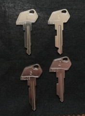 TEC MA-1400 Cash Register Key – Set of 4 Clerk Key 1, 2, 3 and 4
