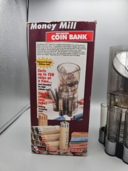 Vtg 2001 Magnif Money Mill Motorized Coin Bank Sorter Stacker USA Tested Works