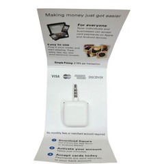 Lot of 2 Square Credit Card Reader 3.5mm Headphone Jack Mobile Swipe Vintage