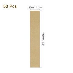 Pack of 50 Money Band Bundles, Self-Adhesive Bill Wrappers, 7.6″x1.18″ Brown