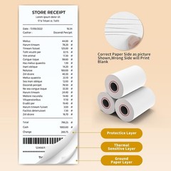 5 Rolls of 2 1/4″ x 85′ BPA-Free Thermal Paper for POS Systems – Durable & Clear
