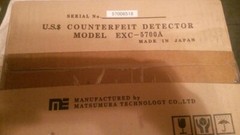 Matsumura EXC-5700A Counterfeit Bill Detector U.S. Currency Money 99.9% Accuracy