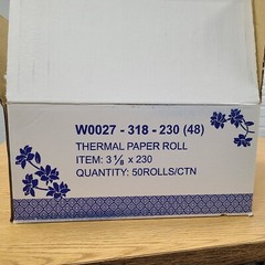 Thermal Paper 3 1/8 x 230′ 50 rolls only $46.99 with cheap shipping fee!!!!
