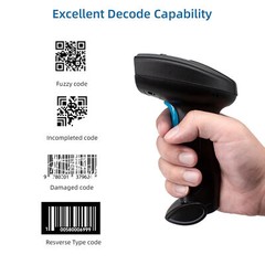 Wirelss & USB Handheld 1D 2D Barcode Scanner Bar Code Reader Manual Trigger D1O0